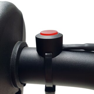 Lenkertaster schwarz, beleuchtet, zöllig 25,4mm